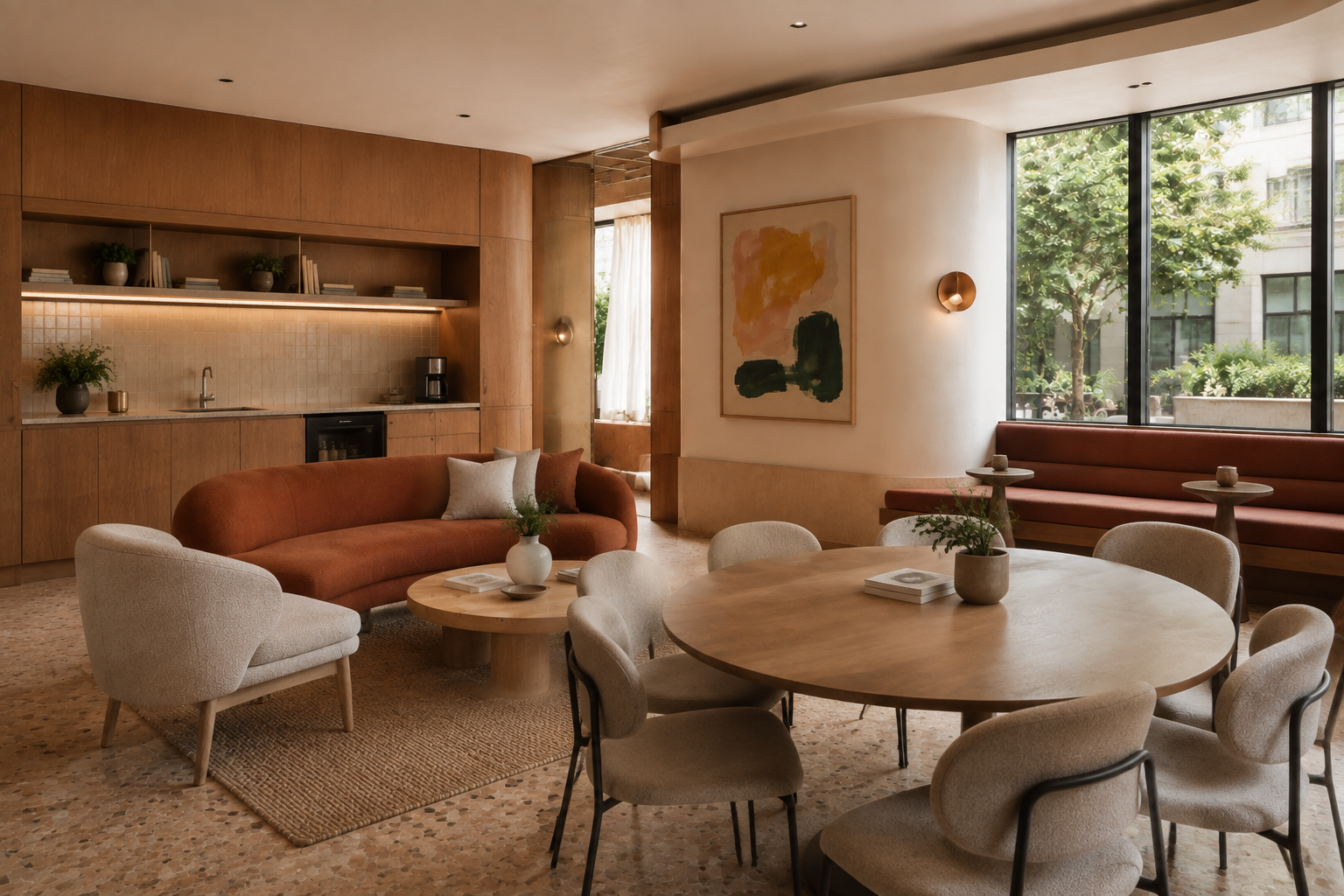 Salon Lane member lounge