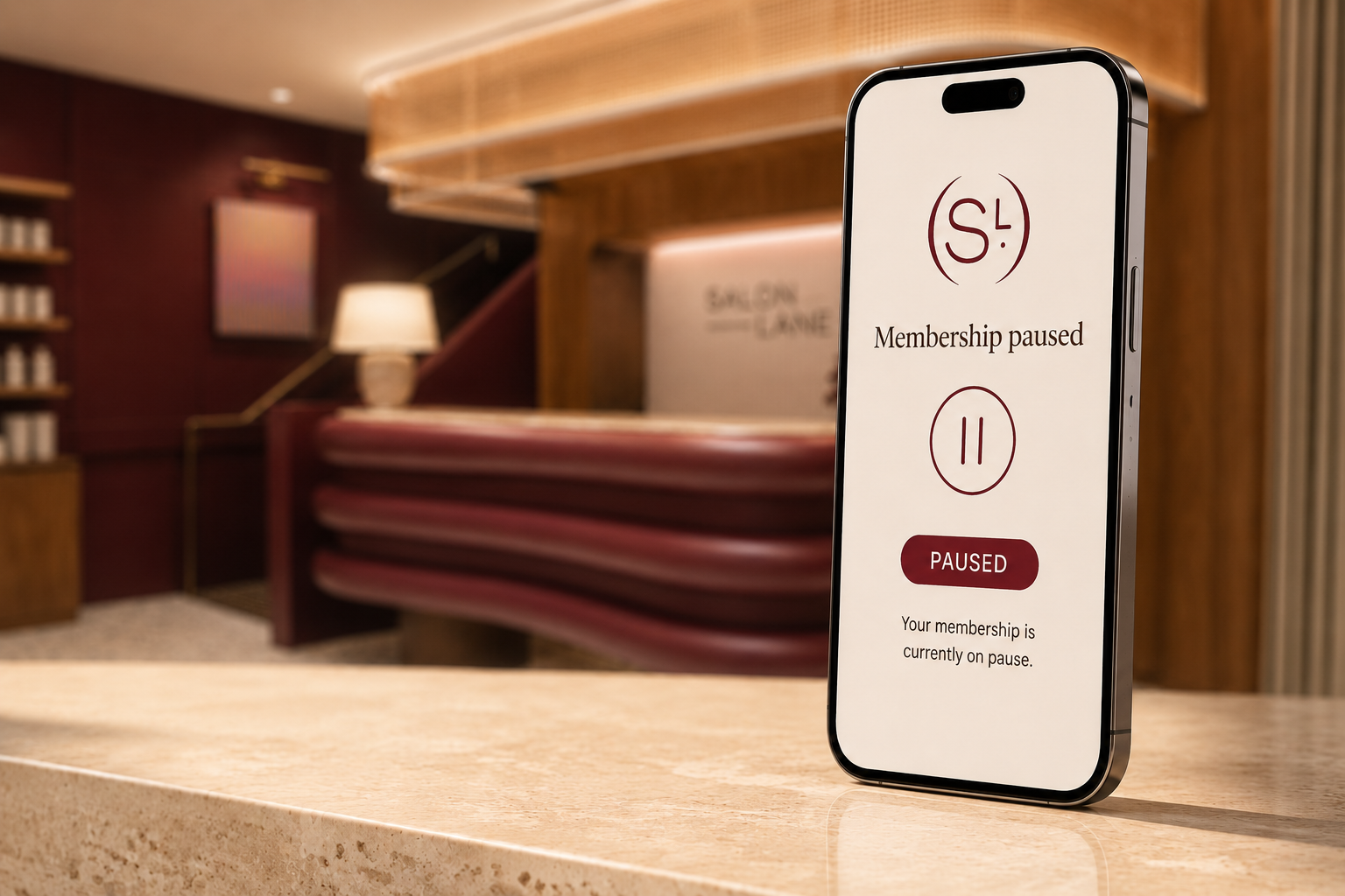 Salon Lane membership pause